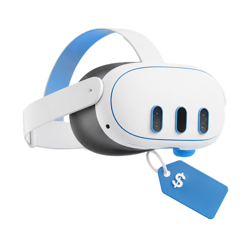 VR headset with price tag