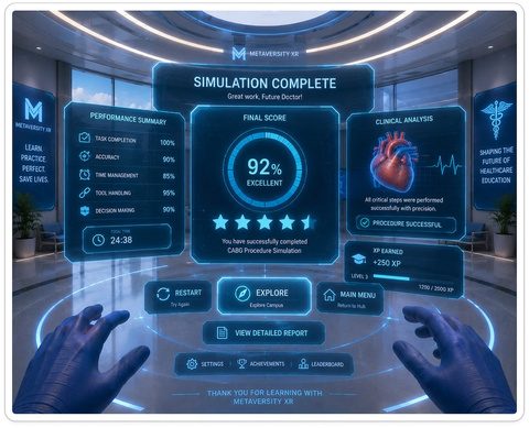 CABG simulation complete dashboard