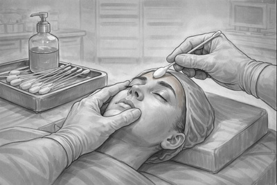 Cataract surgery - sterile preparation