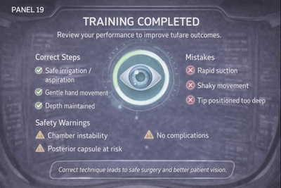 Cataract training completed dashboard